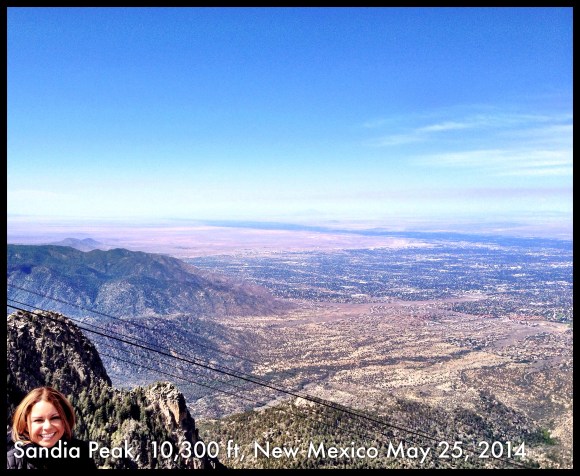 Top of Sadia's Peak in Albuquerque, New Mexico (10,300 ft, about 7 hours hike)